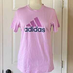 NEW Adidas Big Logo Classic Crewneck Short Sleeve Amplifier T-Shirt Bliss Lilac
